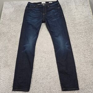 Frame L'Homme‎ Men Skinny Dark Wash Designer Denim Jeans Size 33 Urban Casual